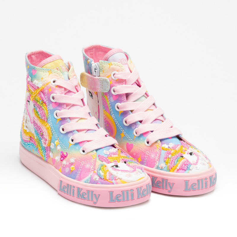 Unicorn Rainbow Hightop Sneaker