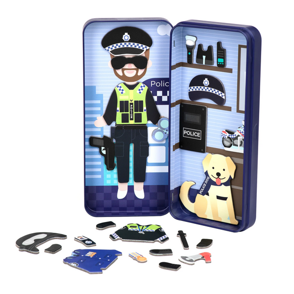 Travel Magnetic Puzzle Box - Police Officer