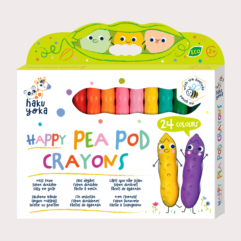 Happy Pea Pod Crayons -24 Colours