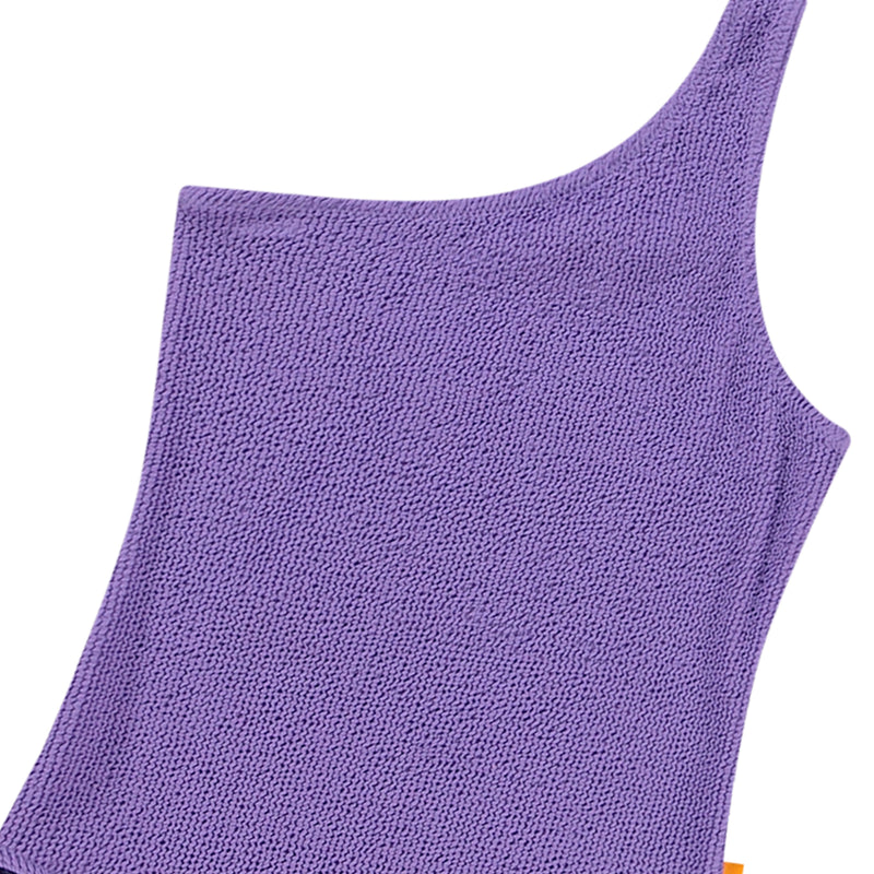 Purple Glo Nai Solid Swimsuit