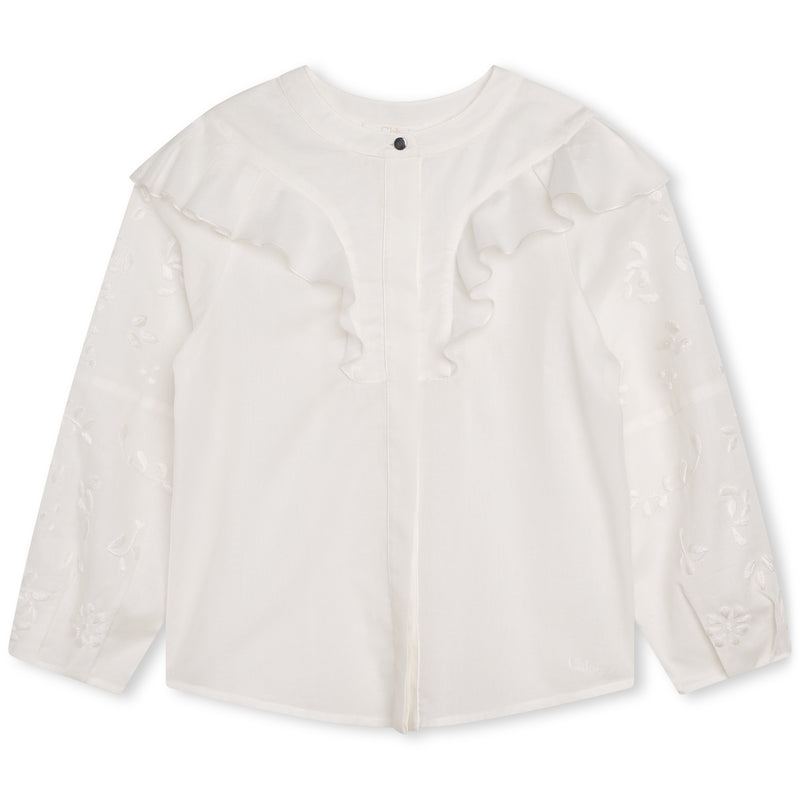 Floral Embroiderey Blouse