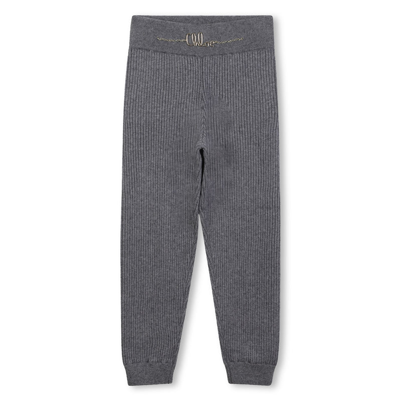 Heather Grey Knitted Trousers
