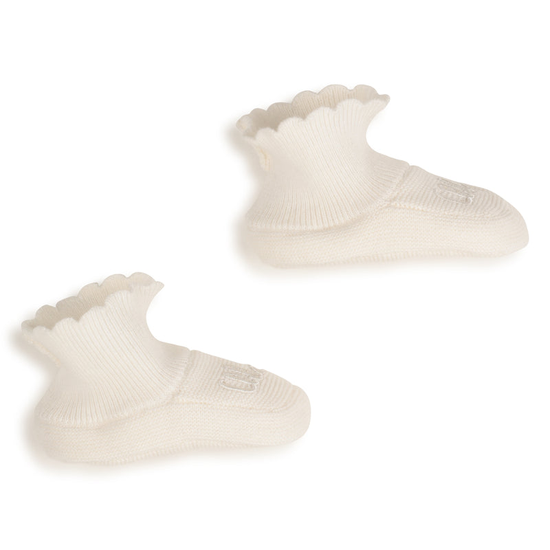 Baby Knitted Hat & Slippers Set