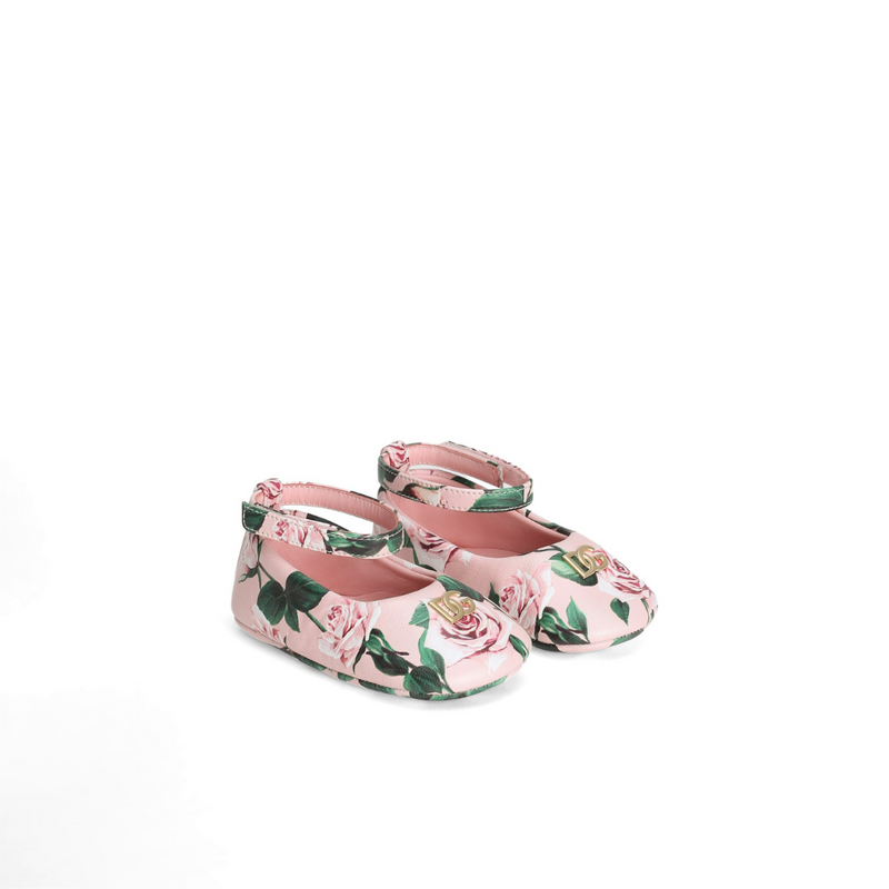 Rose Print Baby Ballerinas