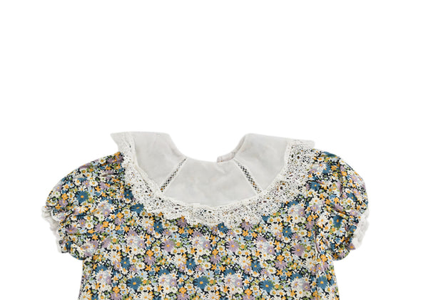 Strawberries & Cream Navy Floral Print Dress