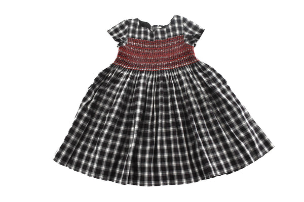 Bonpoint Black & Red Tartan Dress