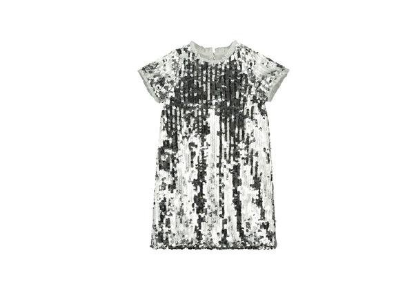 Holly Hastie Silver Sequined Party Dress