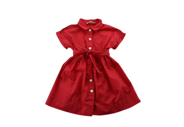 Bonpoint Red Shirt Dress
