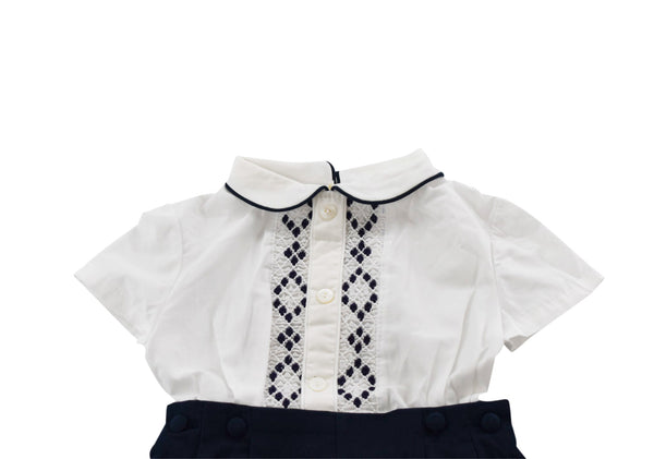 Pepa London White Peter Pan Collar Baby Shirt