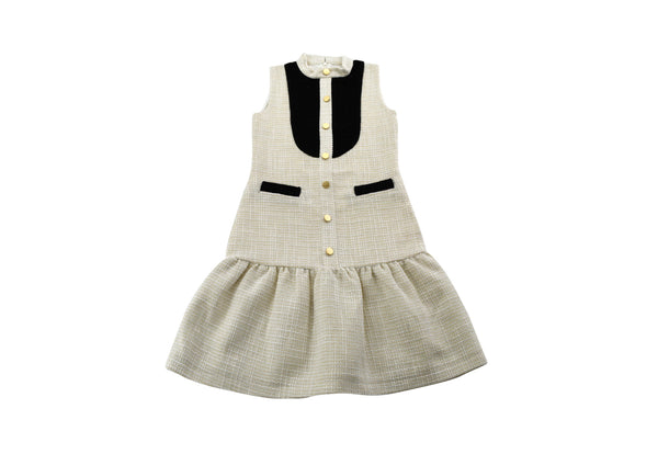 Aisabobo Tweed Dress with Gold Sparkles