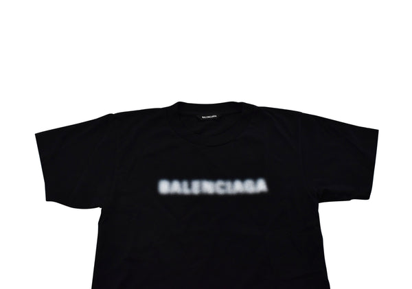 Balenciaga Logo Black Short-sleeved Top