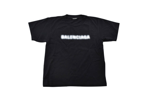 Balenciaga Logo Black Short-sleeved Top