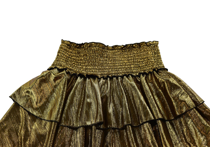 FBZ Metallic gold Top & Skirt