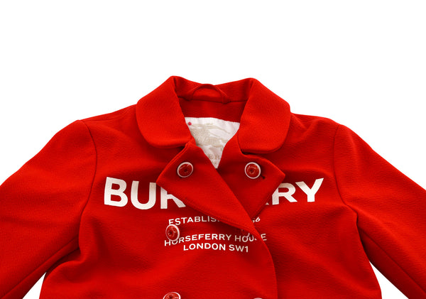 Burberry Logo Bright Red Jacket