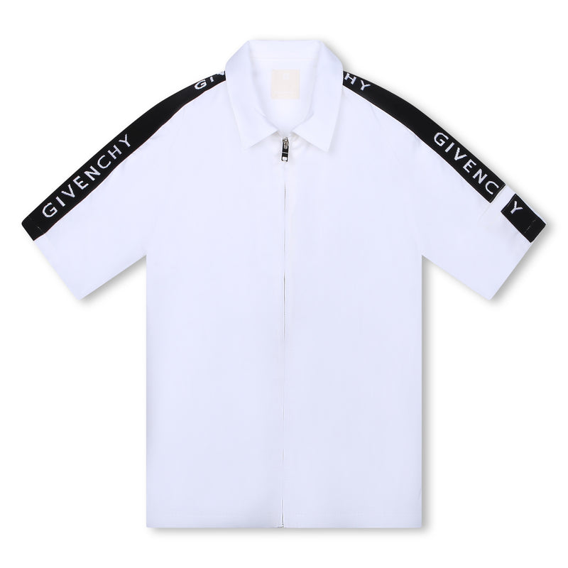 Short Sleeve White Polo