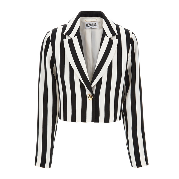 White/Black Stripes Jacket