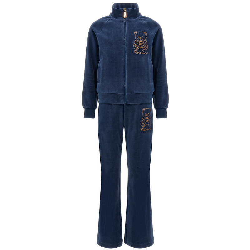 Navy Blue Zipped Tracksuit