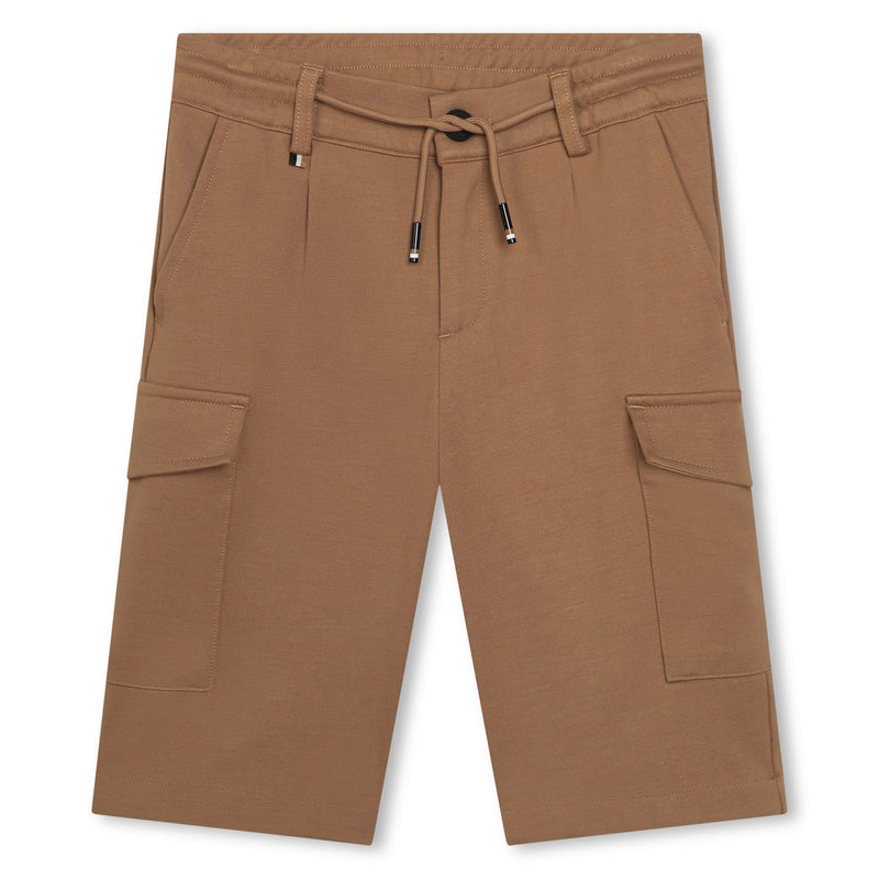 Beige Cargo Shorts