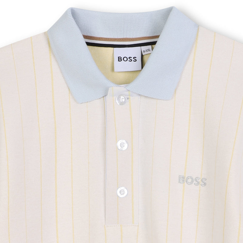 White Short Sleeve Polo