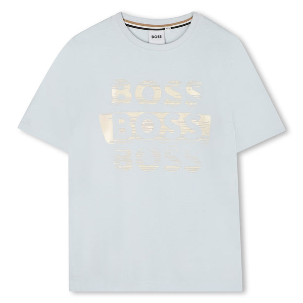 Pale Blue Short Sleeves Tee-Shirt