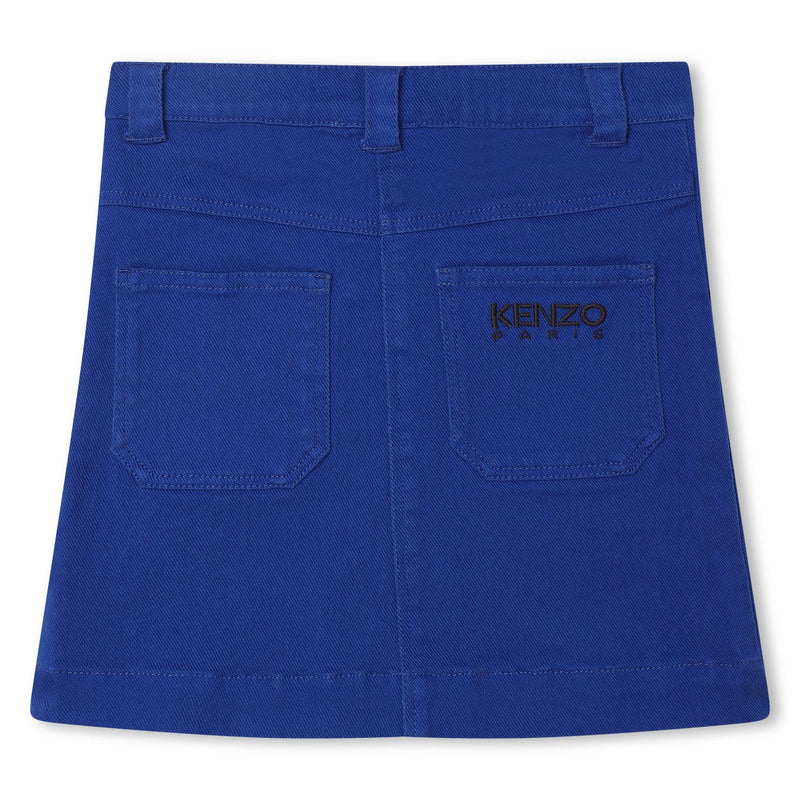 Logo Denim Skirt