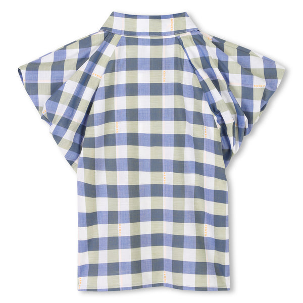 Blue Check Blouse