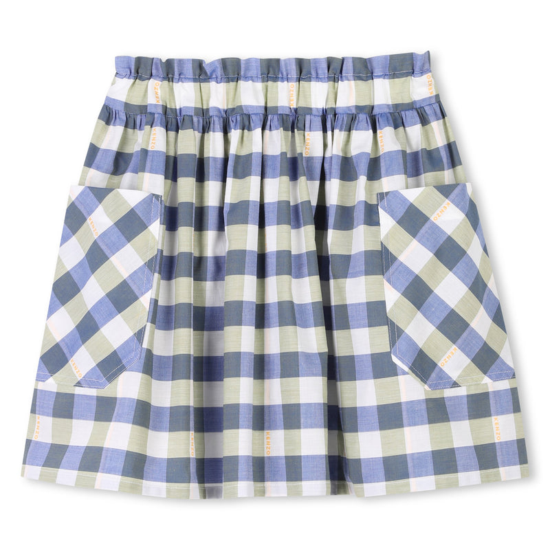 Blue Check Skirt