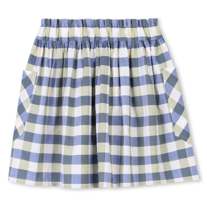 Blue Check Skirt