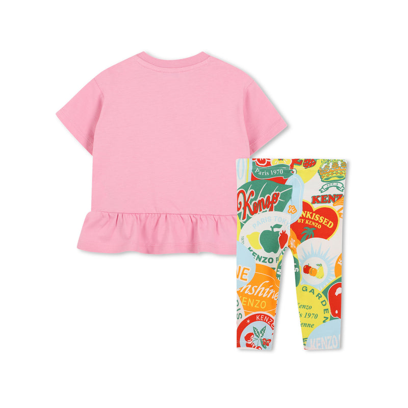 Fruit Stickers Baby T-Shirt & Leggings Set