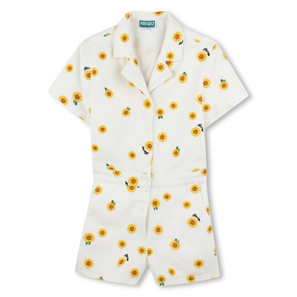 Mini Sunflower Print Jumpsuit