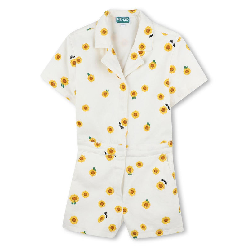 Mini Sunflower Print Jumpsuit