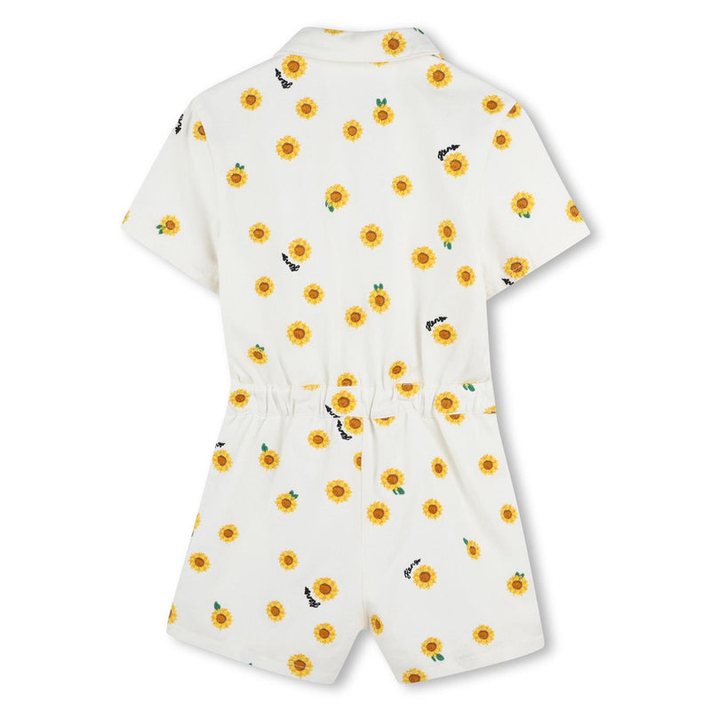Mini Sunflower Print Jumpsuit
