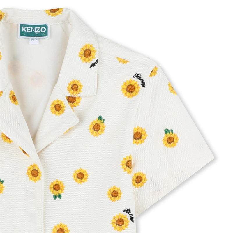 Mini Sunflower Print Jumpsuit