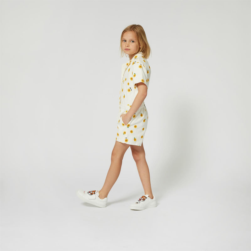 Mini Sunflower Print Jumpsuit