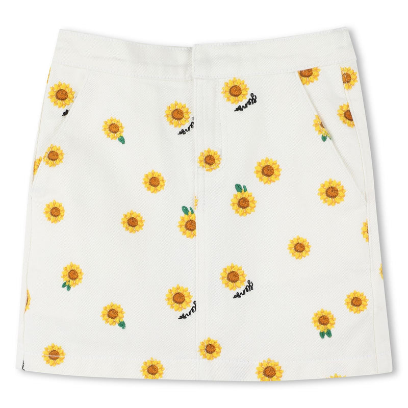 Mini Sunflower Print Skirt