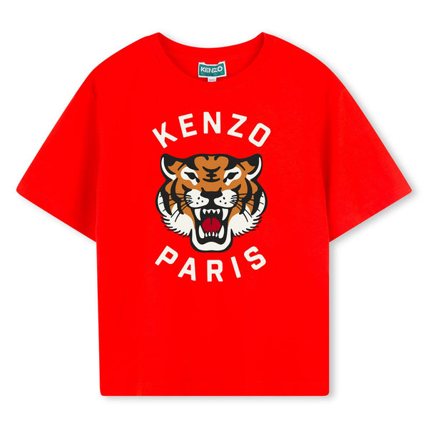 Red Tiger Print T-Shirt