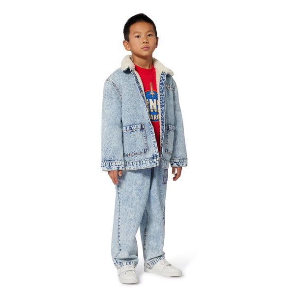 Bleach Denim Trousers