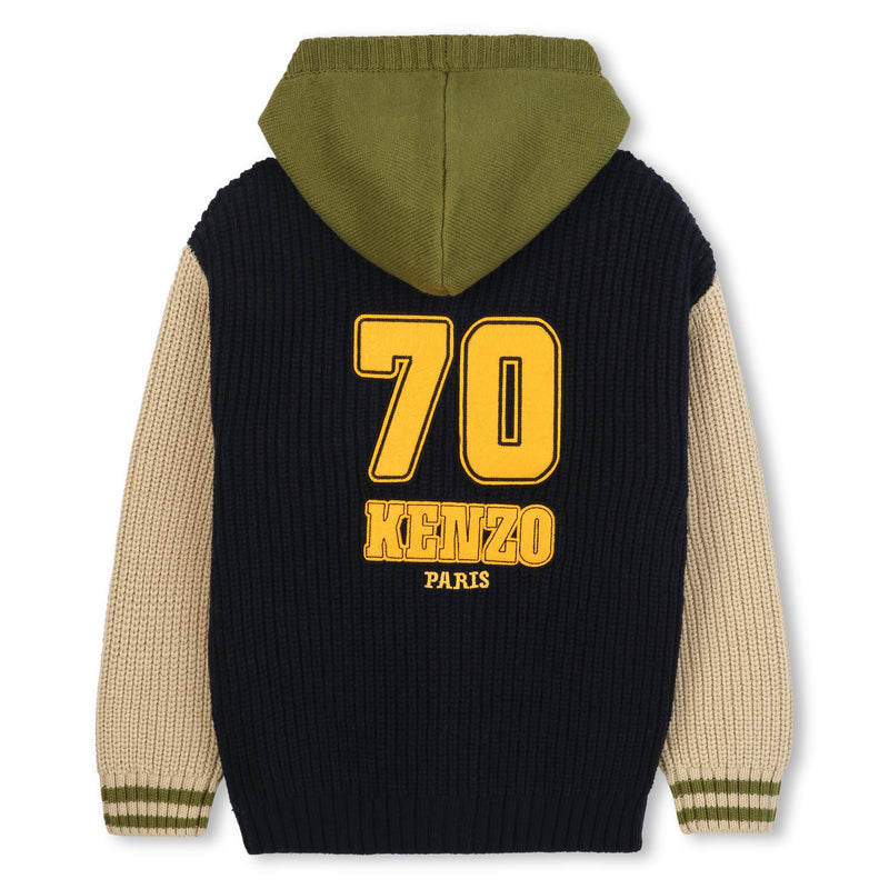 Navy Knitted Cardigan