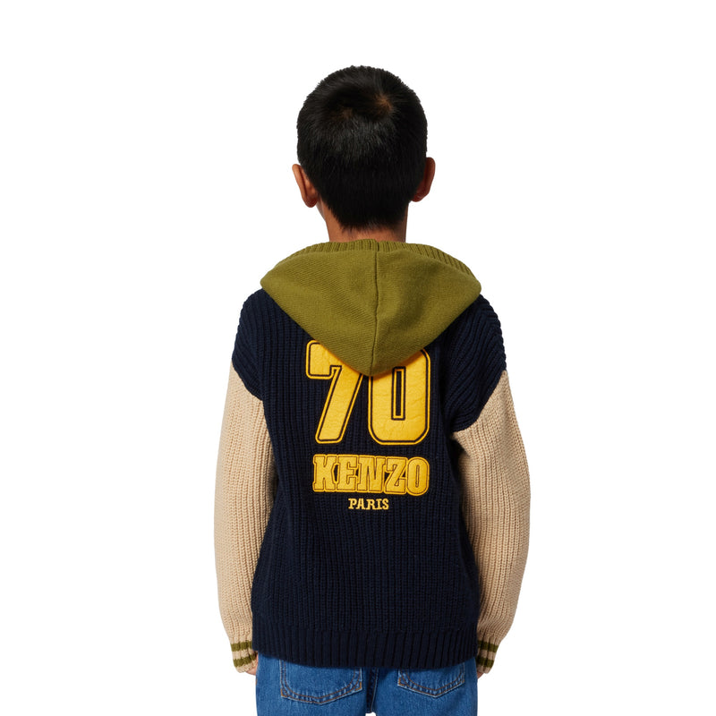 Navy Knitted Cardigan