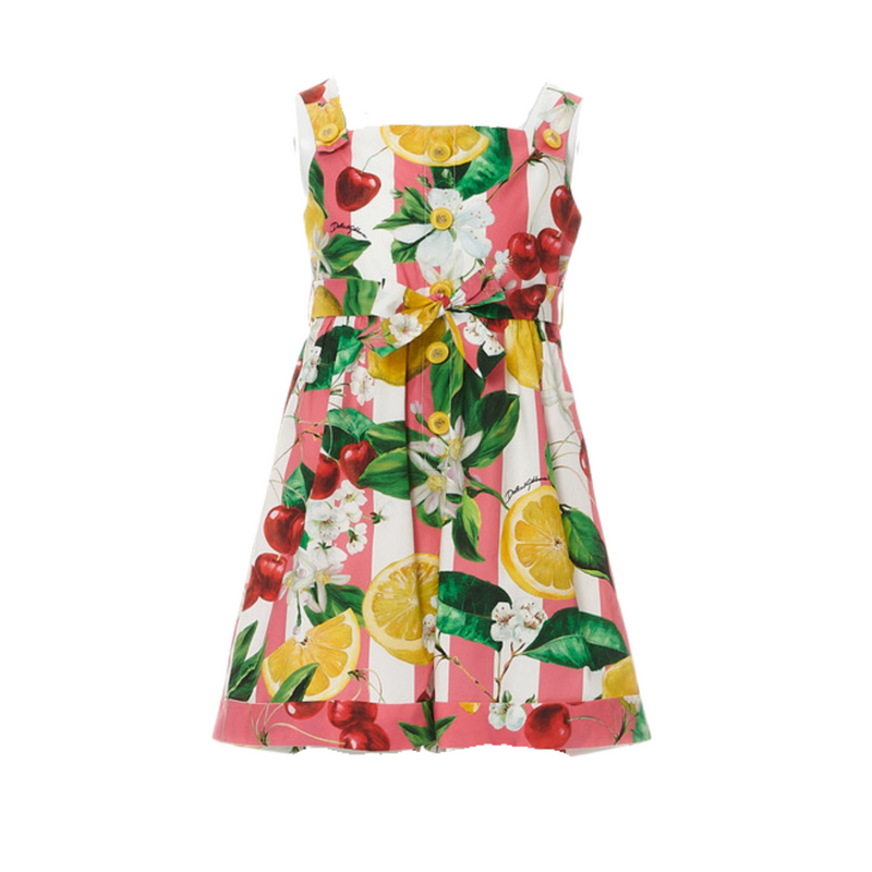 Italian Holiday Print Poplin Playsuit