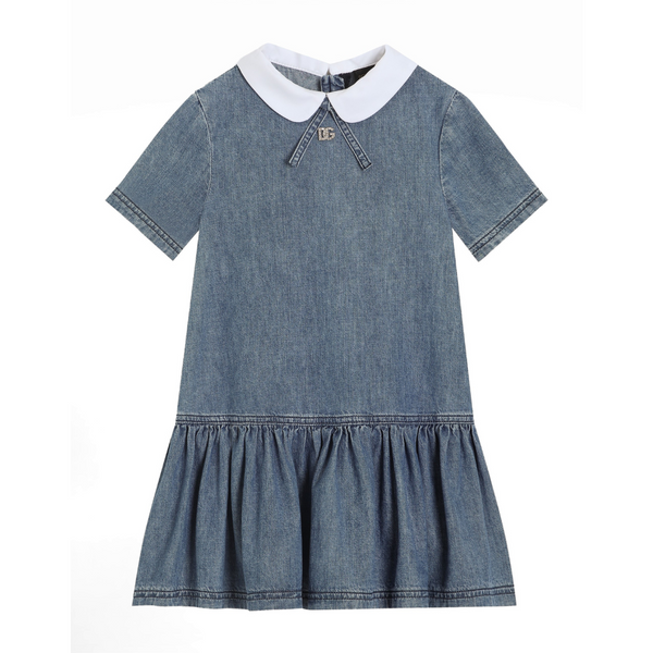 Short Sleeves Denim Dress