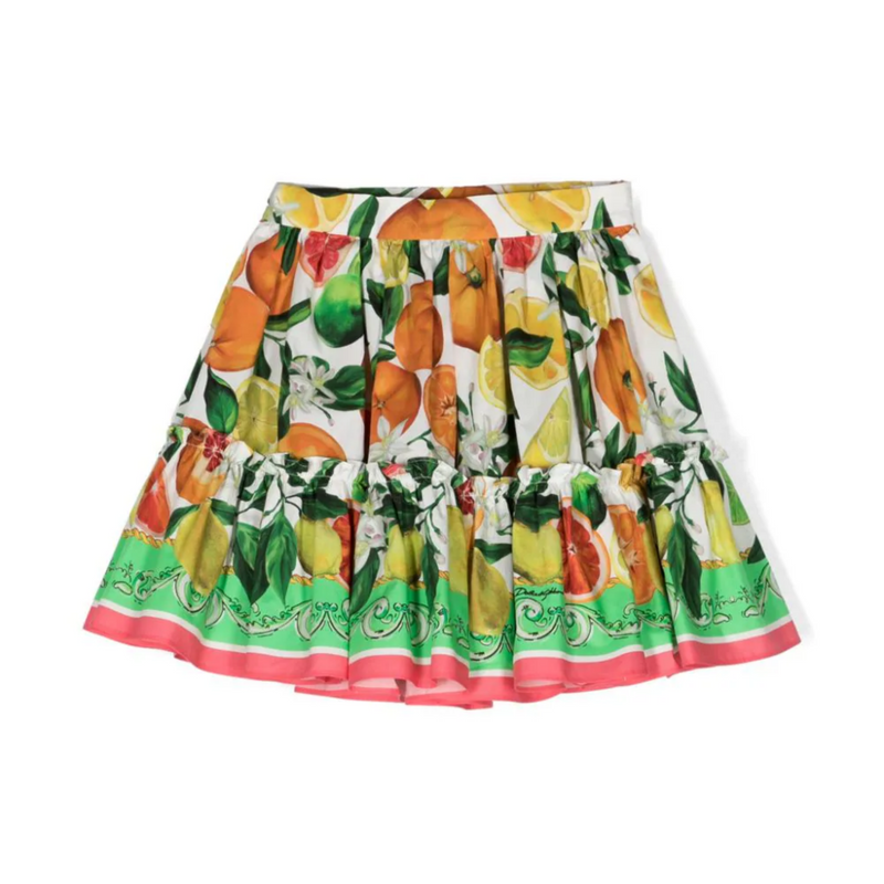 Italian Holiday Print Skirt