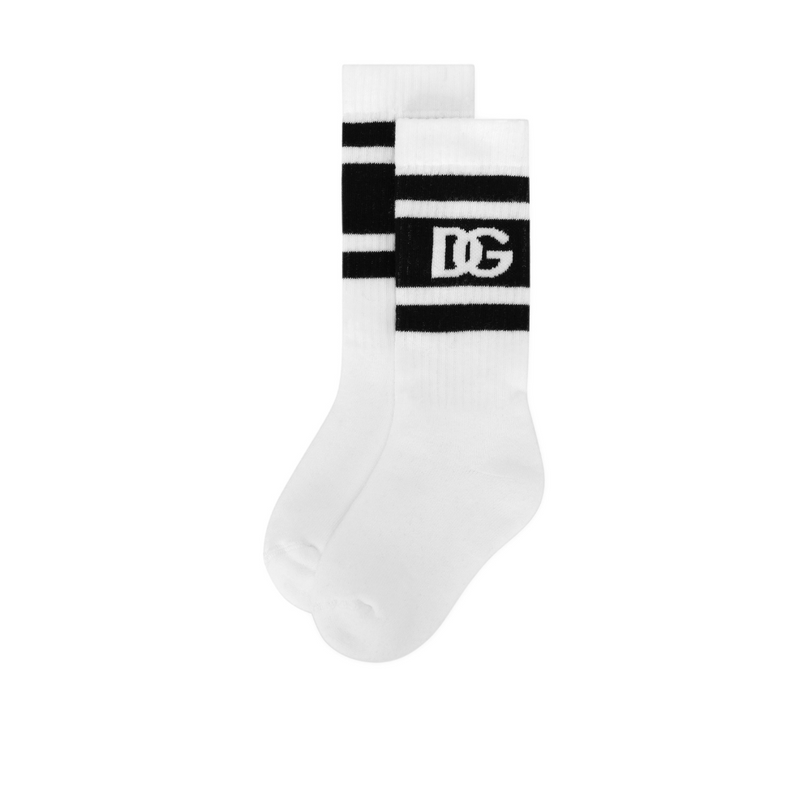 White/Black Socks