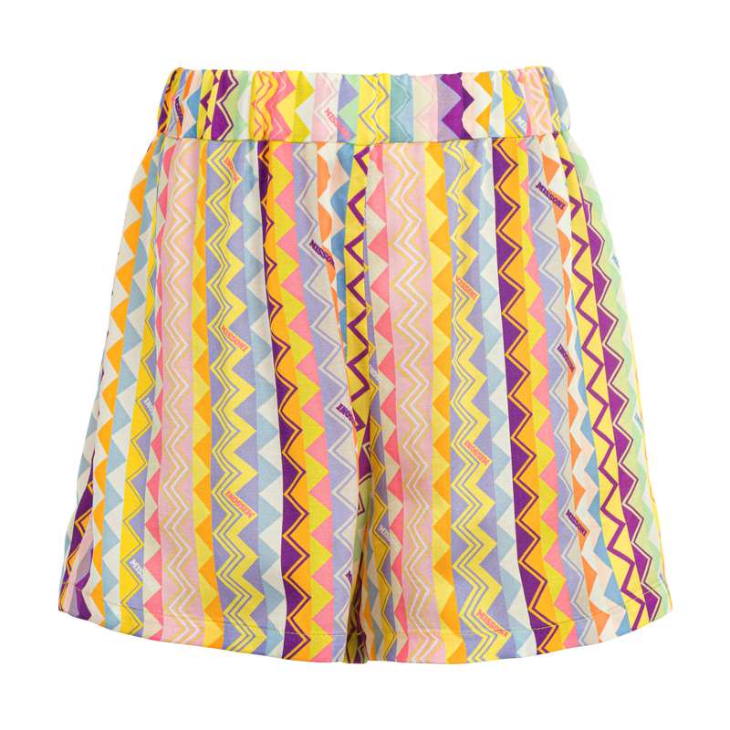 Multicolor Zigzag Shorts