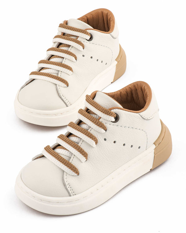 Lace Up Leather Sneakers