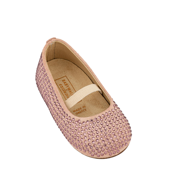 Swarovski Crystals  Leather Ballerinas