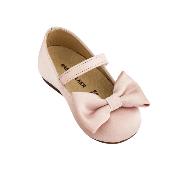 Satin Bow Ballerinas