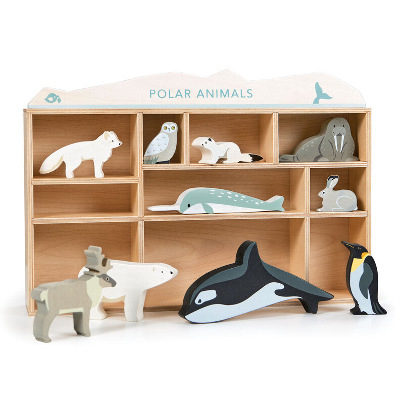 1 Piece Polar Animals Display Shelf Set