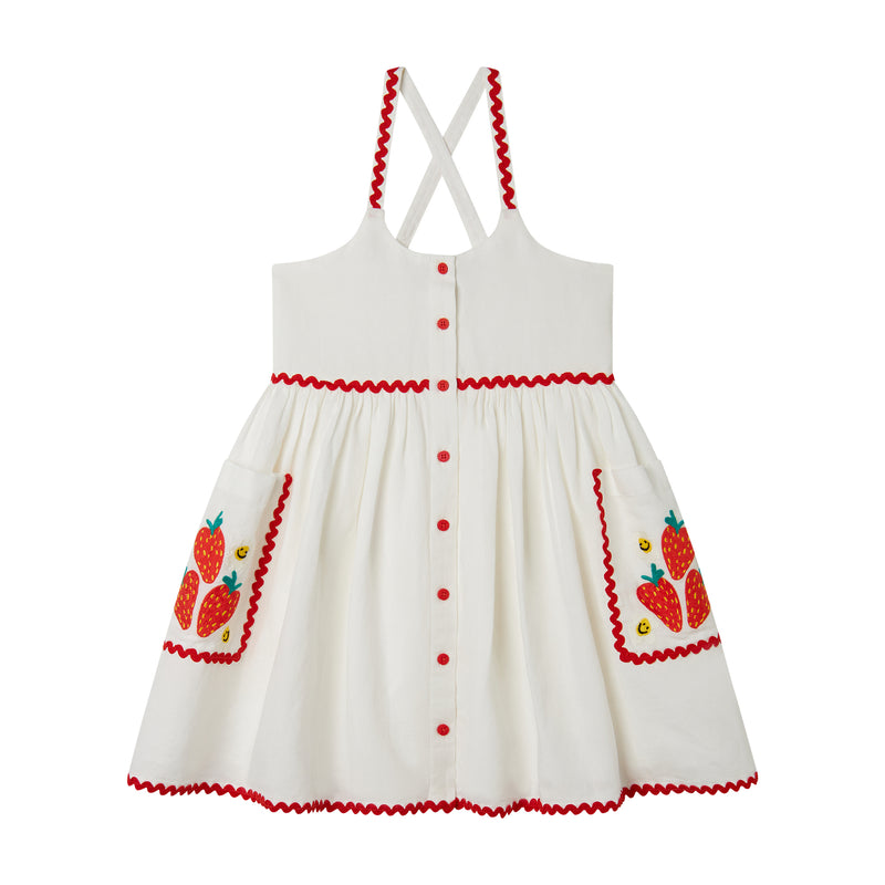 Berries White Sundress