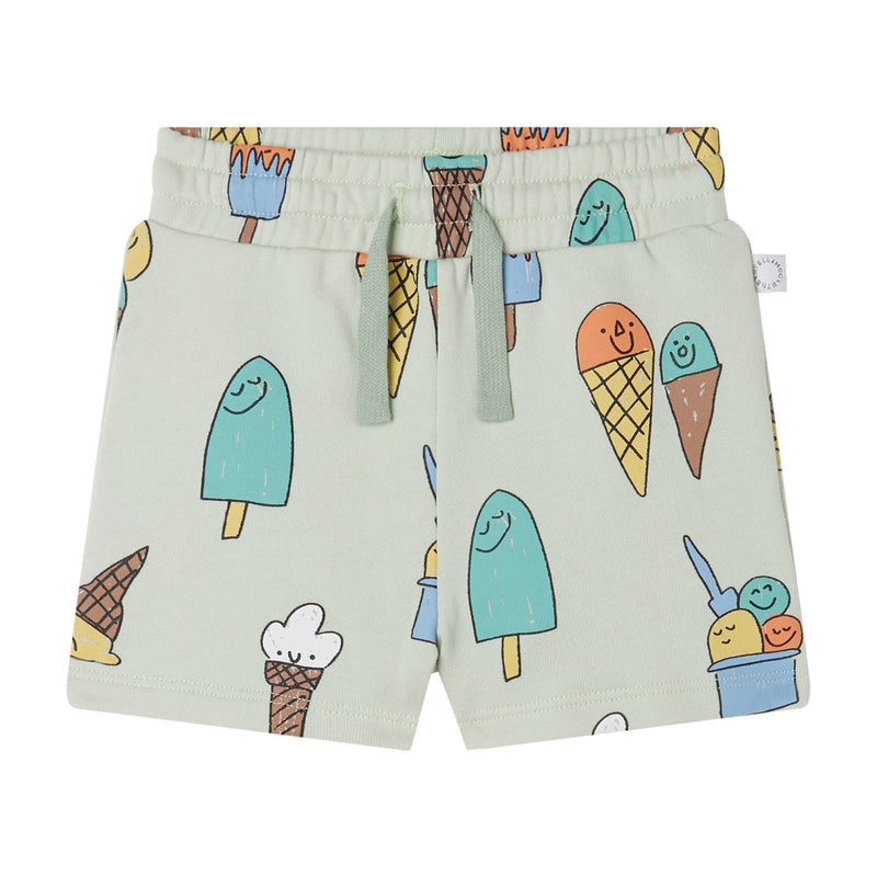 Ice Cream Baby Light Green Shorts